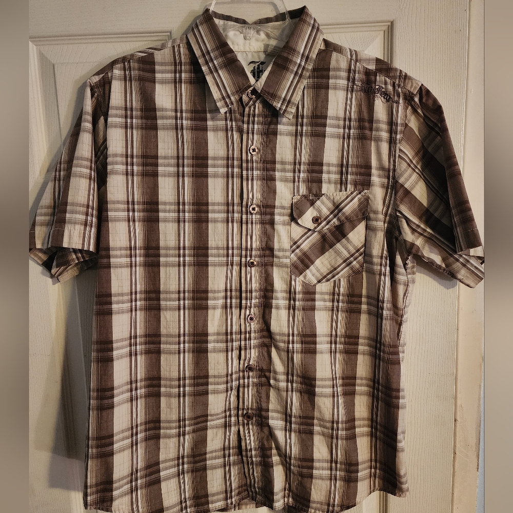Mens Vintage No Fear button up